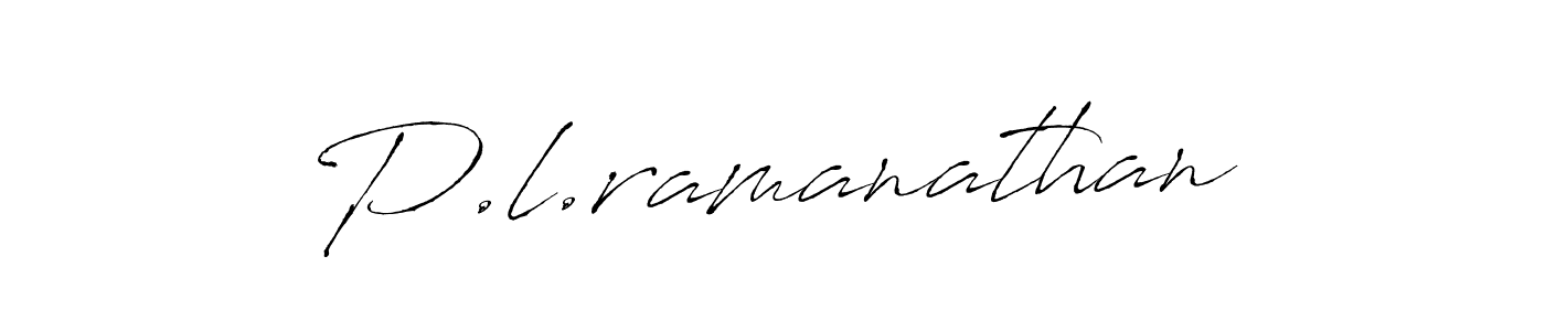 P.l.ramanathan stylish signature style. Best Handwritten Sign (Antro_Vectra) for my name. Handwritten Signature Collection Ideas for my name P.l.ramanathan. P.l.ramanathan signature style 6 images and pictures png