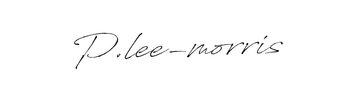 How to make P.lee-morris name signature. Use Antro_Vectra style for creating short signs online. This is the latest handwritten sign. P.lee-morris signature style 6 images and pictures png