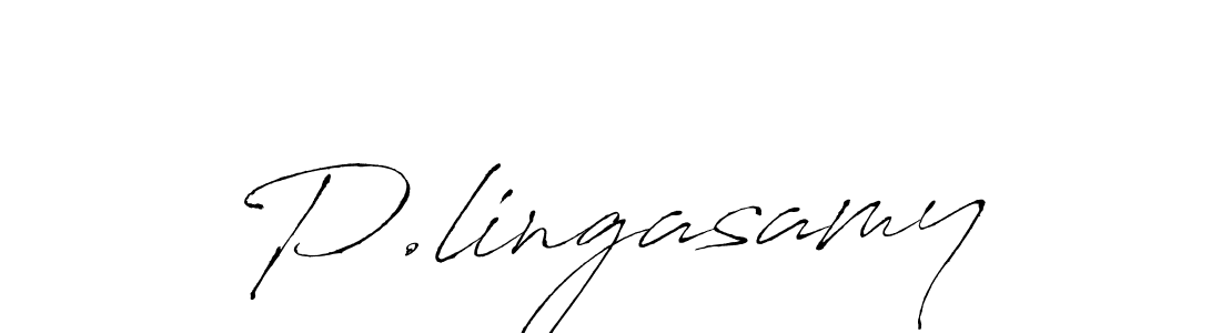 How to make P.lingasamy name signature. Use Antro_Vectra style for creating short signs online. This is the latest handwritten sign. P.lingasamy signature style 6 images and pictures png