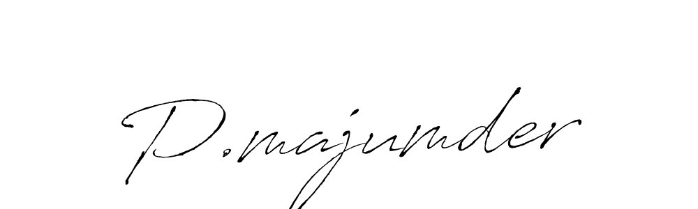 Make a beautiful signature design for name P.majumder. Use this online signature maker to create a handwritten signature for free. P.majumder signature style 6 images and pictures png