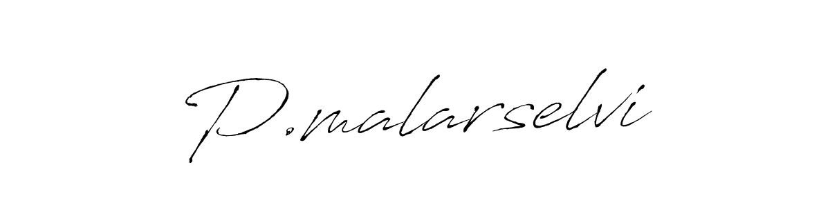 Use a signature maker to create a handwritten signature online. With this signature software, you can design (Antro_Vectra) your own signature for name P.malarselvi. P.malarselvi signature style 6 images and pictures png