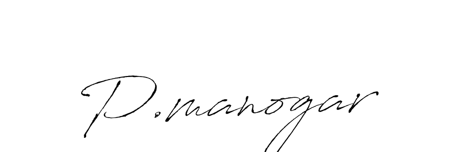 You should practise on your own different ways (Antro_Vectra) to write your name (P.manogar) in signature. don't let someone else do it for you. P.manogar signature style 6 images and pictures png