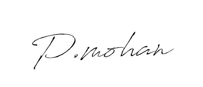 Also we have P.mohan name is the best signature style. Create professional handwritten signature collection using Antro_Vectra autograph style. P.mohan signature style 6 images and pictures png