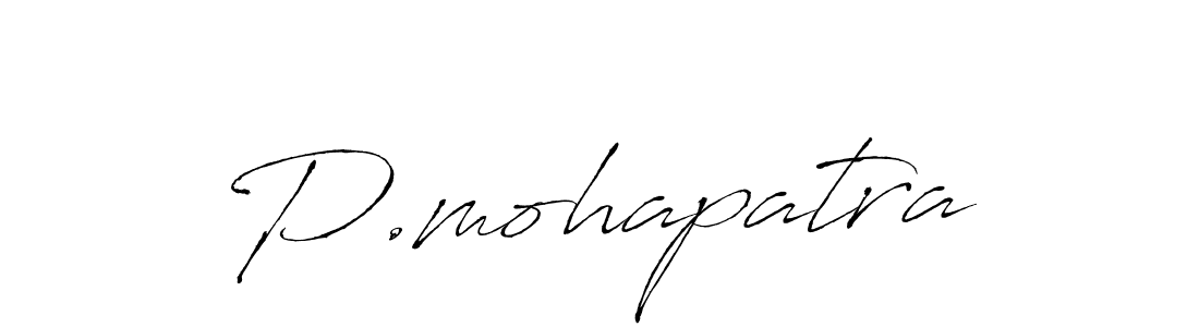 Design your own signature with our free online signature maker. With this signature software, you can create a handwritten (Antro_Vectra) signature for name P.mohapatra. P.mohapatra signature style 6 images and pictures png