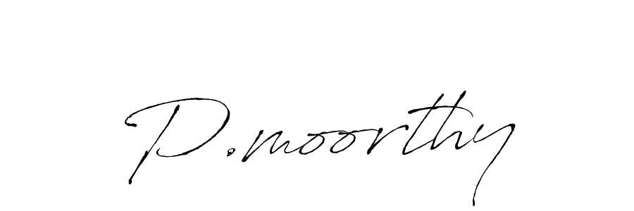 Make a beautiful signature design for name P.moorthy. Use this online signature maker to create a handwritten signature for free. P.moorthy signature style 6 images and pictures png