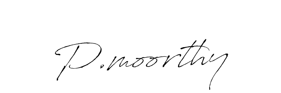 The best way (Antro_Vectra) to make a short signature is to pick only two or three words in your name. The name P.moorthy include a total of six letters. For converting this name. P.moorthy signature style 6 images and pictures png