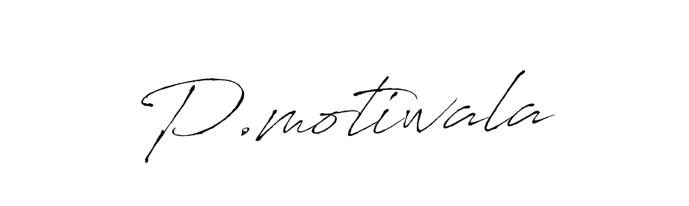 Also we have P.motiwala name is the best signature style. Create professional handwritten signature collection using Antro_Vectra autograph style. P.motiwala signature style 6 images and pictures png