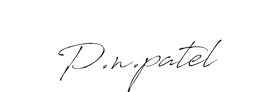 Make a beautiful signature design for name P.n.patel. With this signature (Antro_Vectra) style, you can create a handwritten signature for free. P.n.patel signature style 6 images and pictures png