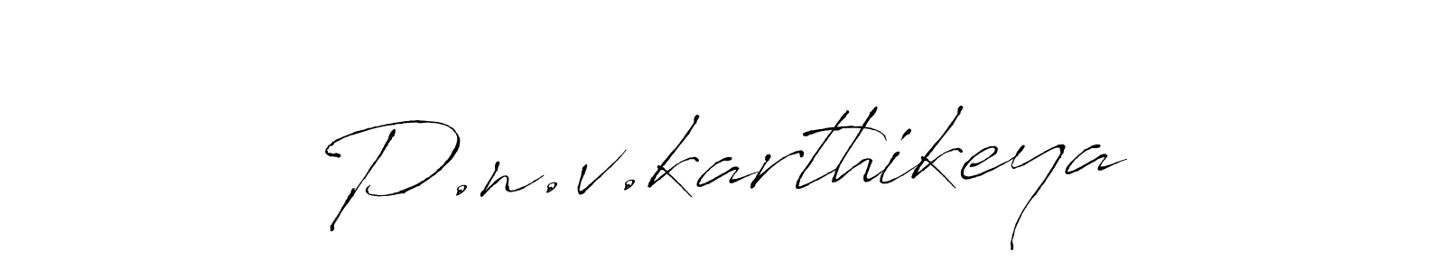 The best way (Antro_Vectra) to make a short signature is to pick only two or three words in your name. The name P.n.v.karthikeya include a total of six letters. For converting this name. P.n.v.karthikeya signature style 6 images and pictures png