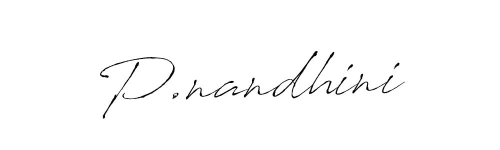 Make a beautiful signature design for name P.nandhini. Use this online signature maker to create a handwritten signature for free. P.nandhini signature style 6 images and pictures png