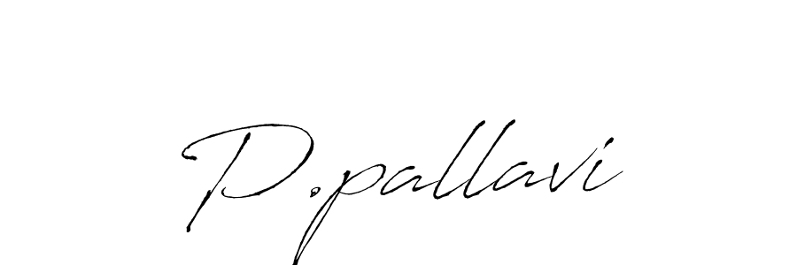 Create a beautiful signature design for name P.pallavi. With this signature (Antro_Vectra) fonts, you can make a handwritten signature for free. P.pallavi signature style 6 images and pictures png