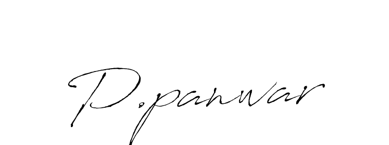 How to make P.panwar name signature. Use Antro_Vectra style for creating short signs online. This is the latest handwritten sign. P.panwar signature style 6 images and pictures png