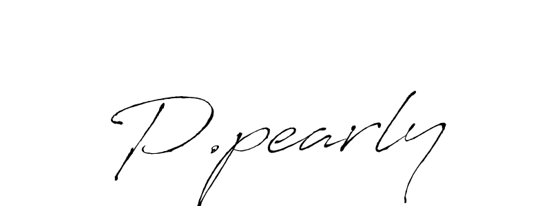 Design your own signature with our free online signature maker. With this signature software, you can create a handwritten (Antro_Vectra) signature for name P.pearly. P.pearly signature style 6 images and pictures png