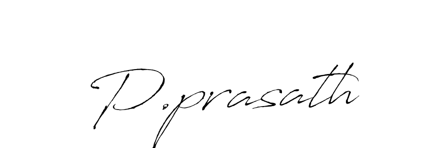 P.prasath stylish signature style. Best Handwritten Sign (Antro_Vectra) for my name. Handwritten Signature Collection Ideas for my name P.prasath. P.prasath signature style 6 images and pictures png