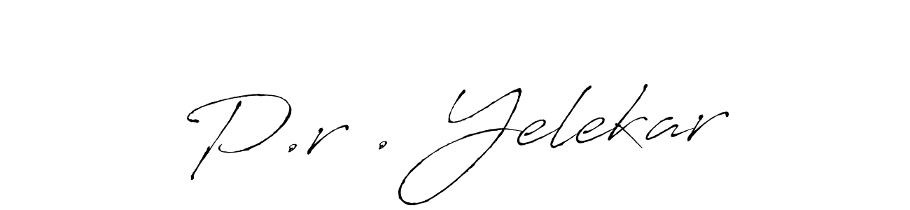 How to Draw P.r . Yelekar signature style? Antro_Vectra is a latest design signature styles for name P.r . Yelekar. P.r . Yelekar signature style 6 images and pictures png