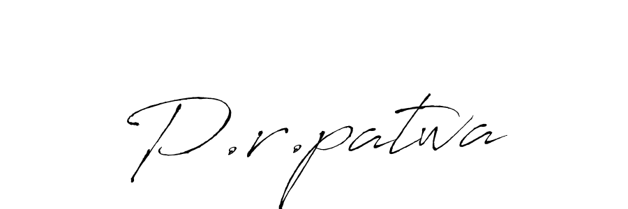 You should practise on your own different ways (Antro_Vectra) to write your name (P.r.patwa) in signature. don't let someone else do it for you. P.r.patwa signature style 6 images and pictures png