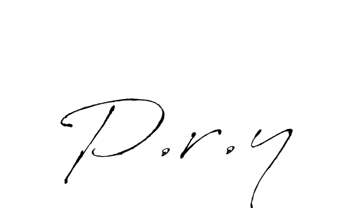 The best way (Antro_Vectra) to make a short signature is to pick only two or three words in your name. The name P.r.y include a total of six letters. For converting this name. P.r.y signature style 6 images and pictures png