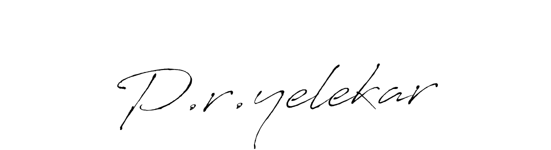 Make a beautiful signature design for name P.r.yelekar. Use this online signature maker to create a handwritten signature for free. P.r.yelekar signature style 6 images and pictures png