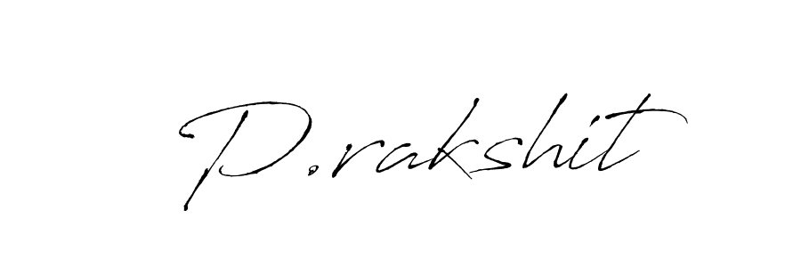 How to make P.rakshit signature? Antro_Vectra is a professional autograph style. Create handwritten signature for P.rakshit name. P.rakshit signature style 6 images and pictures png