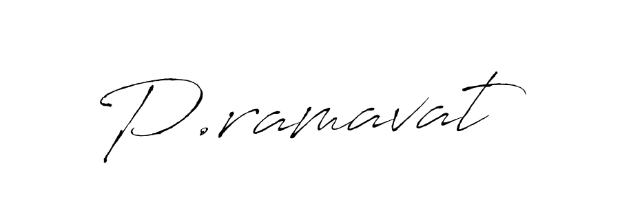 Create a beautiful signature design for name P.ramavat. With this signature (Antro_Vectra) fonts, you can make a handwritten signature for free. P.ramavat signature style 6 images and pictures png