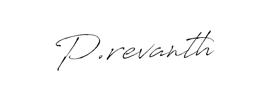 Create a beautiful signature design for name P.revanth. With this signature (Antro_Vectra) fonts, you can make a handwritten signature for free. P.revanth signature style 6 images and pictures png