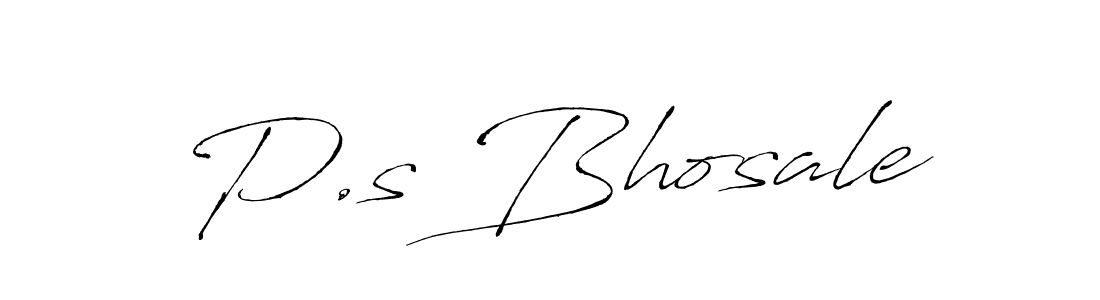 How to Draw P.s Bhosale signature style? Antro_Vectra is a latest design signature styles for name P.s Bhosale. P.s Bhosale signature style 6 images and pictures png
