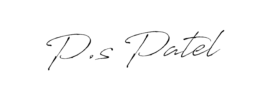 Also You can easily find your signature by using the search form. We will create P.s Patel name handwritten signature images for you free of cost using Antro_Vectra sign style. P.s Patel signature style 6 images and pictures png