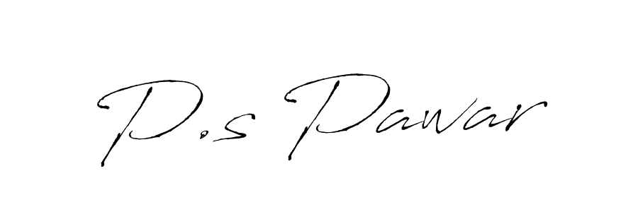 P.s Pawar stylish signature style. Best Handwritten Sign (Antro_Vectra) for my name. Handwritten Signature Collection Ideas for my name P.s Pawar. P.s Pawar signature style 6 images and pictures png