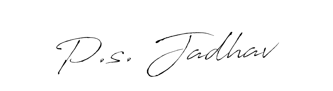 Also You can easily find your signature by using the search form. We will create P.s. Jadhav name handwritten signature images for you free of cost using Antro_Vectra sign style. P.s. Jadhav signature style 6 images and pictures png