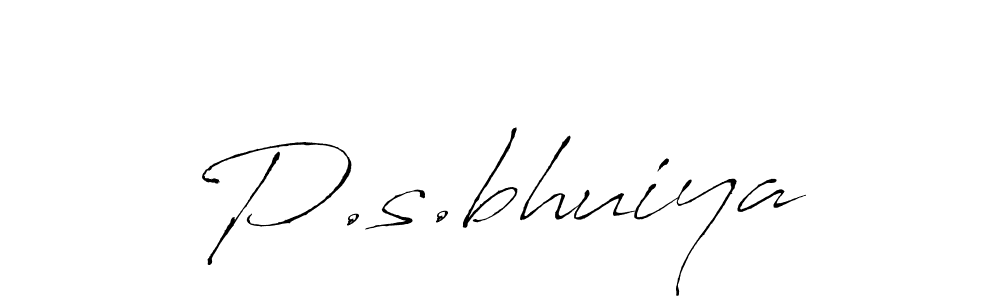 P.s.bhuiya stylish signature style. Best Handwritten Sign (Antro_Vectra) for my name. Handwritten Signature Collection Ideas for my name P.s.bhuiya. P.s.bhuiya signature style 6 images and pictures png