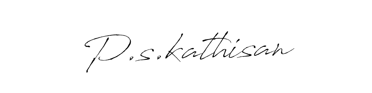 Also we have P.s.kathisan name is the best signature style. Create professional handwritten signature collection using Antro_Vectra autograph style. P.s.kathisan signature style 6 images and pictures png