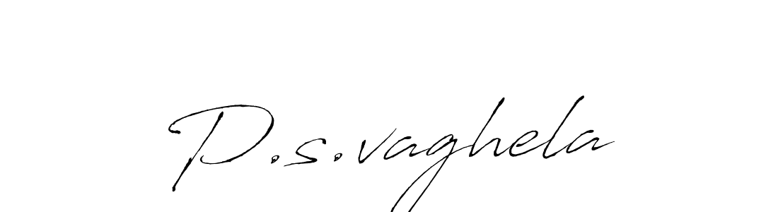 Design your own signature with our free online signature maker. With this signature software, you can create a handwritten (Antro_Vectra) signature for name P.s.vaghela. P.s.vaghela signature style 6 images and pictures png