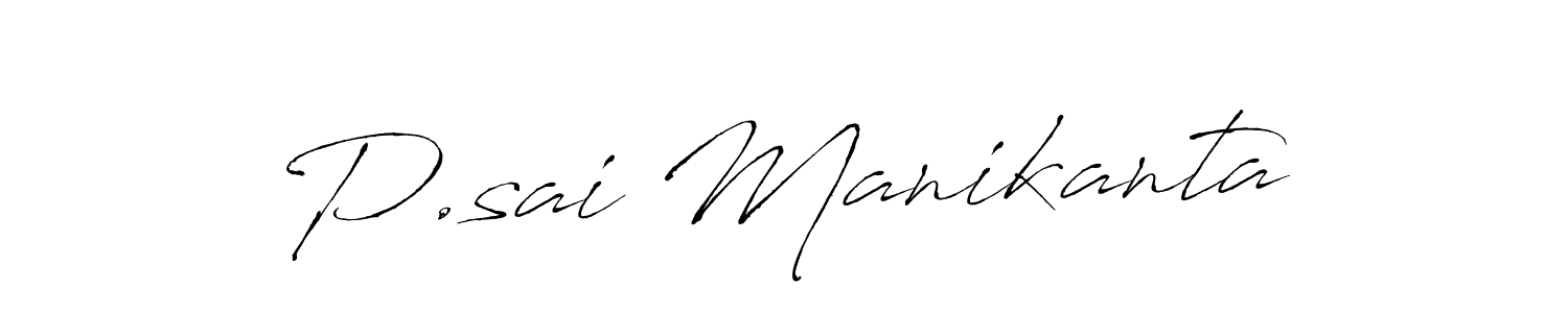 Also we have P.sai Manikanta name is the best signature style. Create professional handwritten signature collection using Antro_Vectra autograph style. P.sai Manikanta signature style 6 images and pictures png