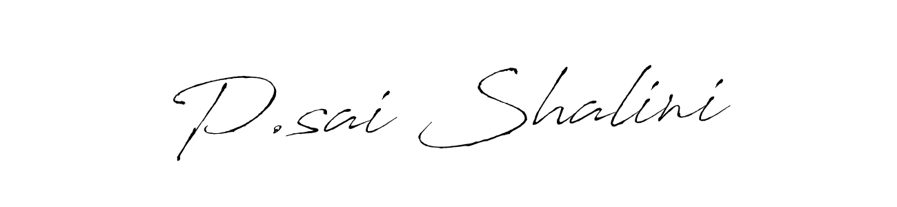 How to make P.sai Shalini signature? Antro_Vectra is a professional autograph style. Create handwritten signature for P.sai Shalini name. P.sai Shalini signature style 6 images and pictures png