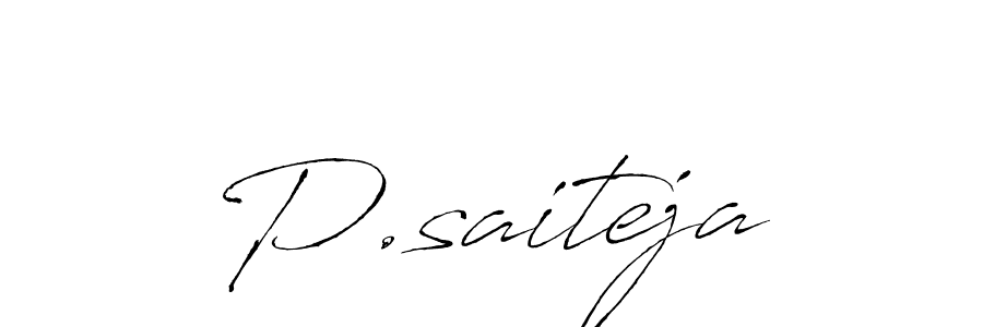 Antro_Vectra is a professional signature style that is perfect for those who want to add a touch of class to their signature. It is also a great choice for those who want to make their signature more unique. Get P.saiteja name to fancy signature for free. P.saiteja signature style 6 images and pictures png