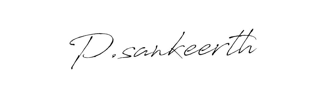 Also You can easily find your signature by using the search form. We will create P.sankeerth name handwritten signature images for you free of cost using Antro_Vectra sign style. P.sankeerth signature style 6 images and pictures png