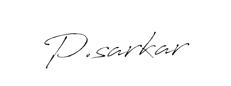 Design your own signature with our free online signature maker. With this signature software, you can create a handwritten (Antro_Vectra) signature for name P.sarkar. P.sarkar signature style 6 images and pictures png