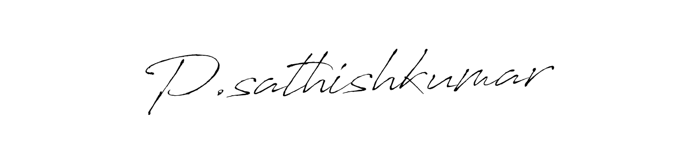 Use a signature maker to create a handwritten signature online. With this signature software, you can design (Antro_Vectra) your own signature for name P.sathishkumar. P.sathishkumar signature style 6 images and pictures png