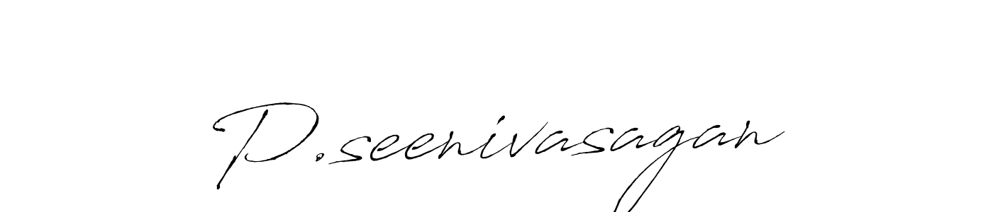 P.seenivasagan stylish signature style. Best Handwritten Sign (Antro_Vectra) for my name. Handwritten Signature Collection Ideas for my name P.seenivasagan. P.seenivasagan signature style 6 images and pictures png