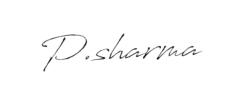 You should practise on your own different ways (Antro_Vectra) to write your name (P.sharma) in signature. don't let someone else do it for you. P.sharma signature style 6 images and pictures png