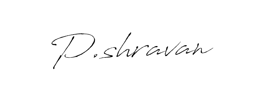 Antro_Vectra is a professional signature style that is perfect for those who want to add a touch of class to their signature. It is also a great choice for those who want to make their signature more unique. Get P.shravan name to fancy signature for free. P.shravan signature style 6 images and pictures png