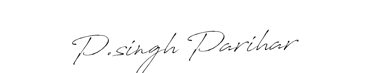 Also You can easily find your signature by using the search form. We will create P.singh Parihar name handwritten signature images for you free of cost using Antro_Vectra sign style. P.singh Parihar signature style 6 images and pictures png