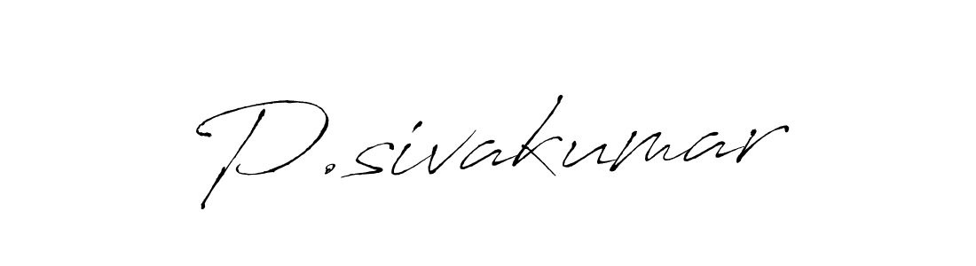 Also we have P.sivakumar name is the best signature style. Create professional handwritten signature collection using Antro_Vectra autograph style. P.sivakumar signature style 6 images and pictures png