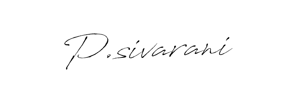 Make a beautiful signature design for name P.sivarani. Use this online signature maker to create a handwritten signature for free. P.sivarani signature style 6 images and pictures png