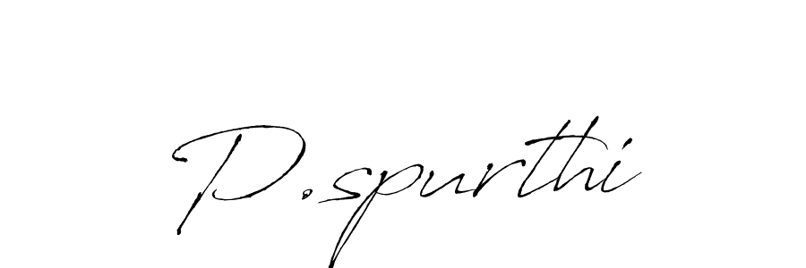 Similarly Antro_Vectra is the best handwritten signature design. Signature creator online .You can use it as an online autograph creator for name P.spurthi. P.spurthi signature style 6 images and pictures png