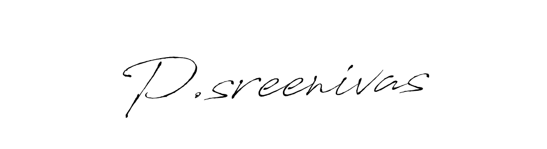 How to make P.sreenivas name signature. Use Antro_Vectra style for creating short signs online. This is the latest handwritten sign. P.sreenivas signature style 6 images and pictures png