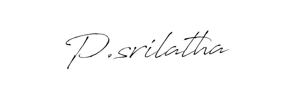 Antro_Vectra is a professional signature style that is perfect for those who want to add a touch of class to their signature. It is also a great choice for those who want to make their signature more unique. Get P.srilatha name to fancy signature for free. P.srilatha signature style 6 images and pictures png