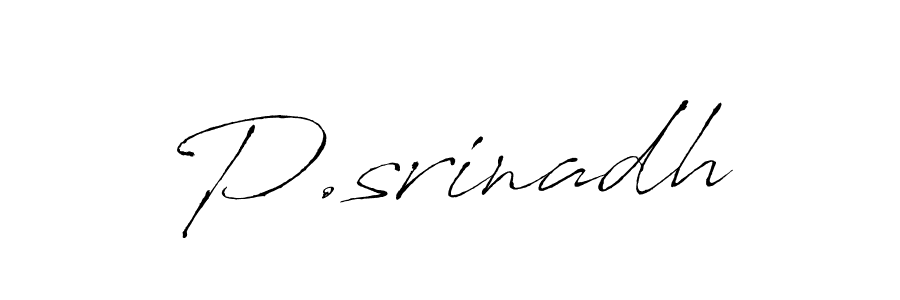 Make a beautiful signature design for name P.srinadh. Use this online signature maker to create a handwritten signature for free. P.srinadh signature style 6 images and pictures png