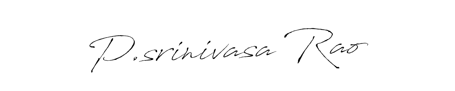 Antro_Vectra is a professional signature style that is perfect for those who want to add a touch of class to their signature. It is also a great choice for those who want to make their signature more unique. Get P.srinivasa Rao name to fancy signature for free. P.srinivasa Rao signature style 6 images and pictures png