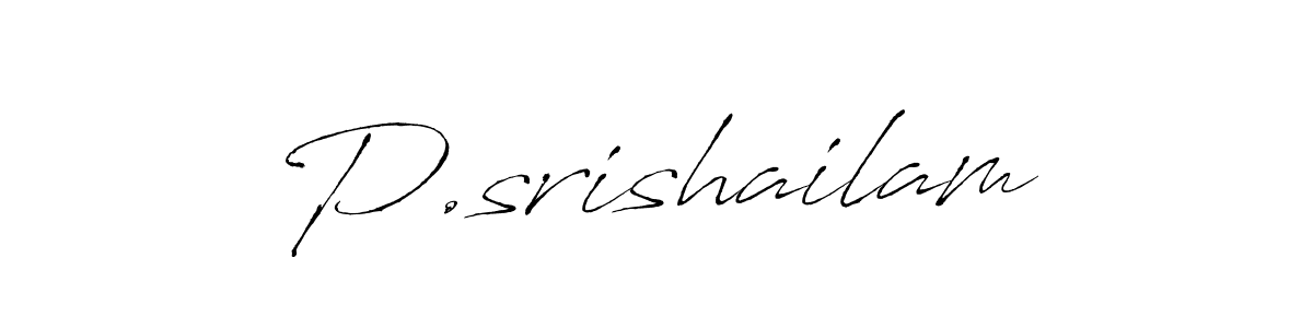 The best way (Antro_Vectra) to make a short signature is to pick only two or three words in your name. The name P.srishailam include a total of six letters. For converting this name. P.srishailam signature style 6 images and pictures png